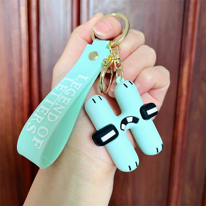 Wholesale PVC Alphabet Keychain JDC-KC-JBao002