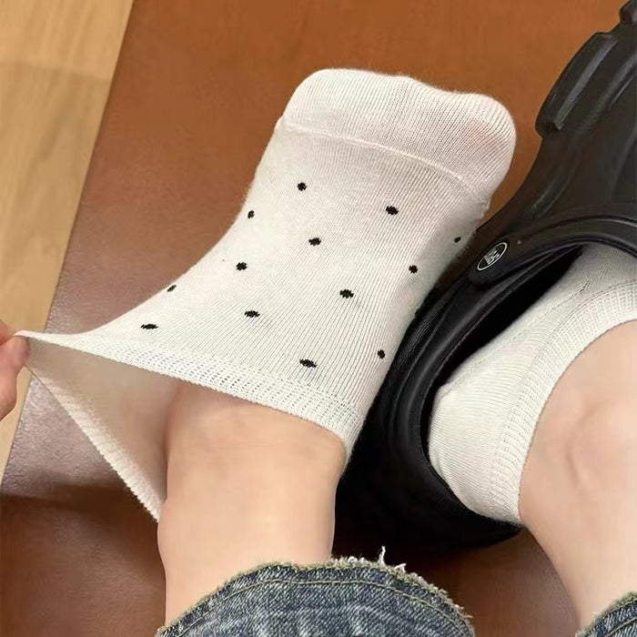 Wholesale Socks, short socks, shallow mouth pure cotton invisible socks, solid color, no shedding, versatile, breathable boat