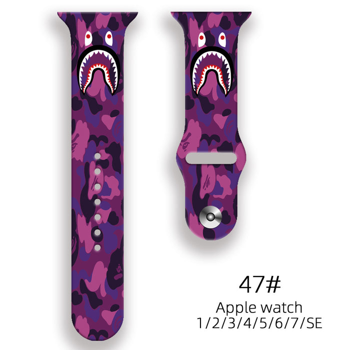 Wholesale Personalized Printed Silicone Watch Strap JDC-WD-NuoQi014