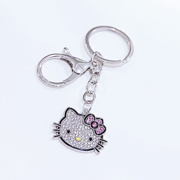 Wholesale Lanyard Bag Zinc Alloy Pendant Cute Diamond Keychain JDC-KC-Mengd001