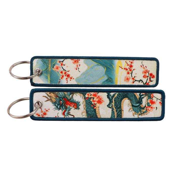 Wholesale Japanese Wave Weaving Marks Keychain Fabric Keychain Accessories