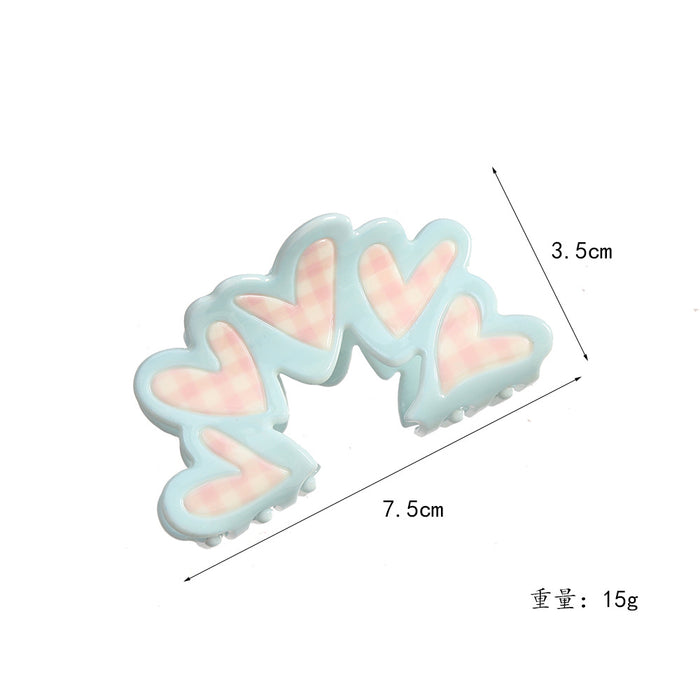 Wholesale Stylish Floral Acetate Shark Clip Hair Accessory Everyday Styling