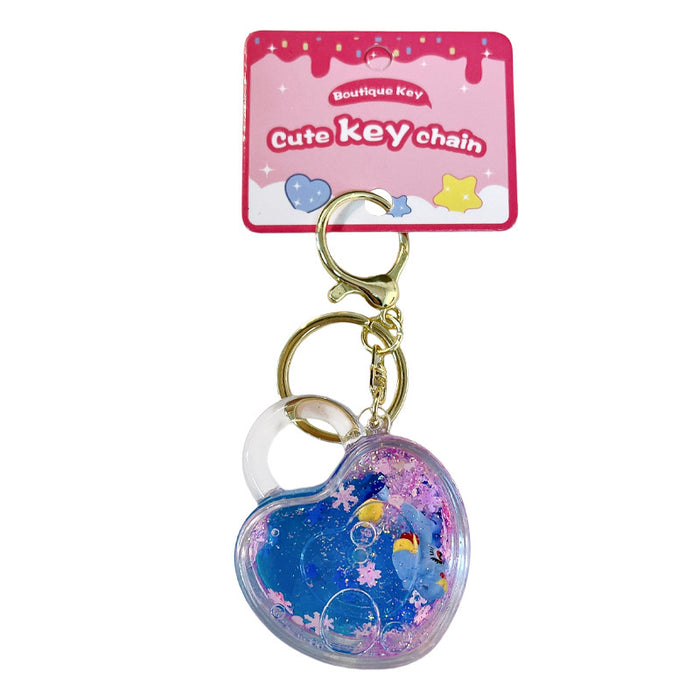 Wholesale Liquid-Filled Unicorn Quicksand Keychain