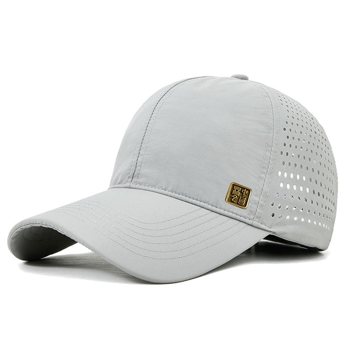 Wholesale  UV-resistant Baseball Cap Women's Sun Hat Men's Sunshade Breathable Quick-drying Duck Tongue Punching Cap