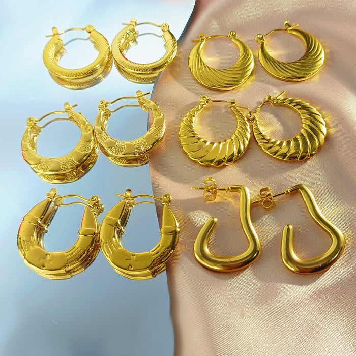 Wholesale irregular geometric ear buckle