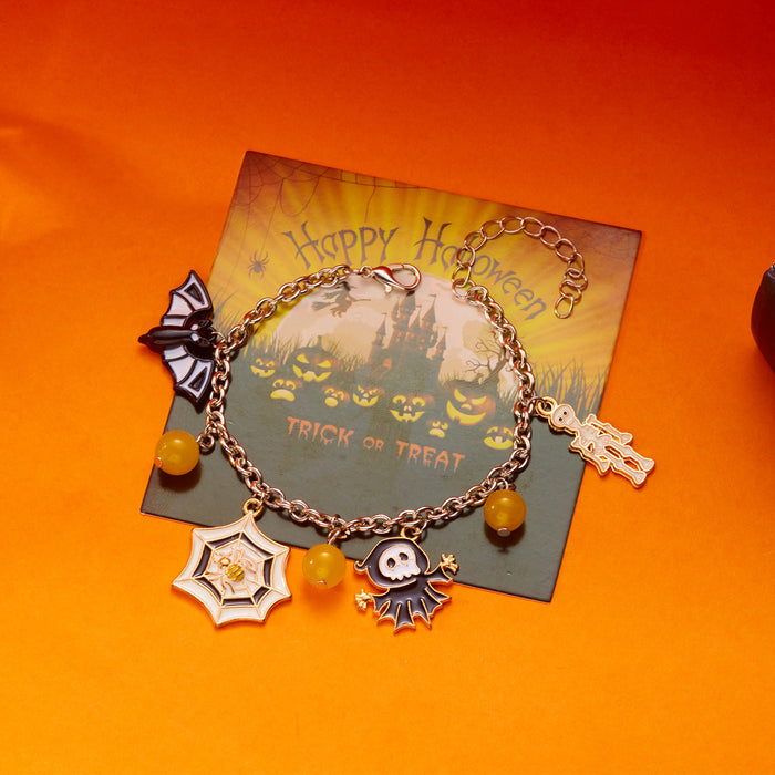 Wholesale  Series Bracelets Cute and Funny Style Cartoon Pendants Ghost Pumpkin Multi-Pendant Bracelets for Women