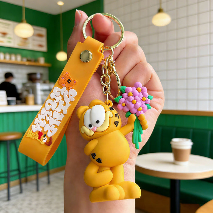 Wholesale Silicone PVC Cartoon Keychain Cute Bag Charm Car Key Accessory Gift MOQ≥2
