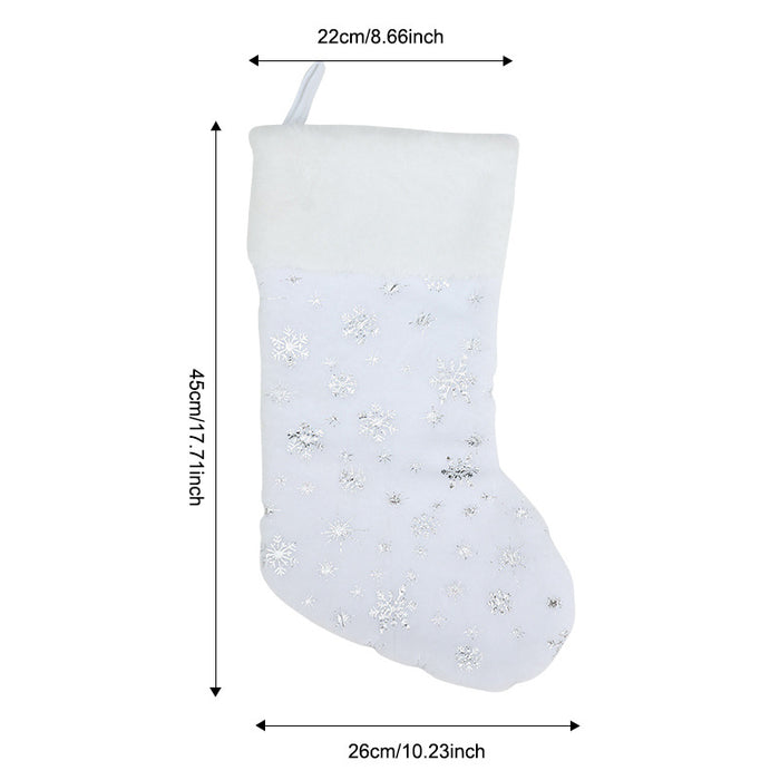 Wholesale Christmas Socks Children' s Gift Bag Pink Cartoon Roof Old Man Candy Gift Decoration Supplies Christmas Tree