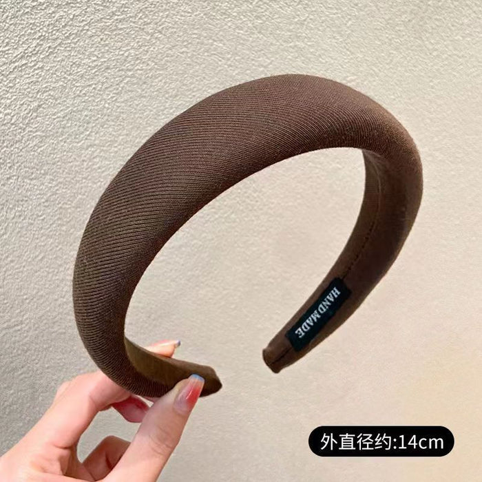 Wholesale Simple Wide Brim Plush Fabric Headband JDC-HD-Suim016