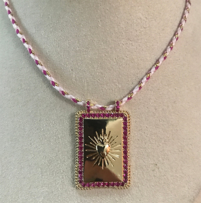 Wholesale Retro Tarot Card Pendant Necklace Sun Moon Star Planet Copper Gem Jewelry Chic Boutique Resale