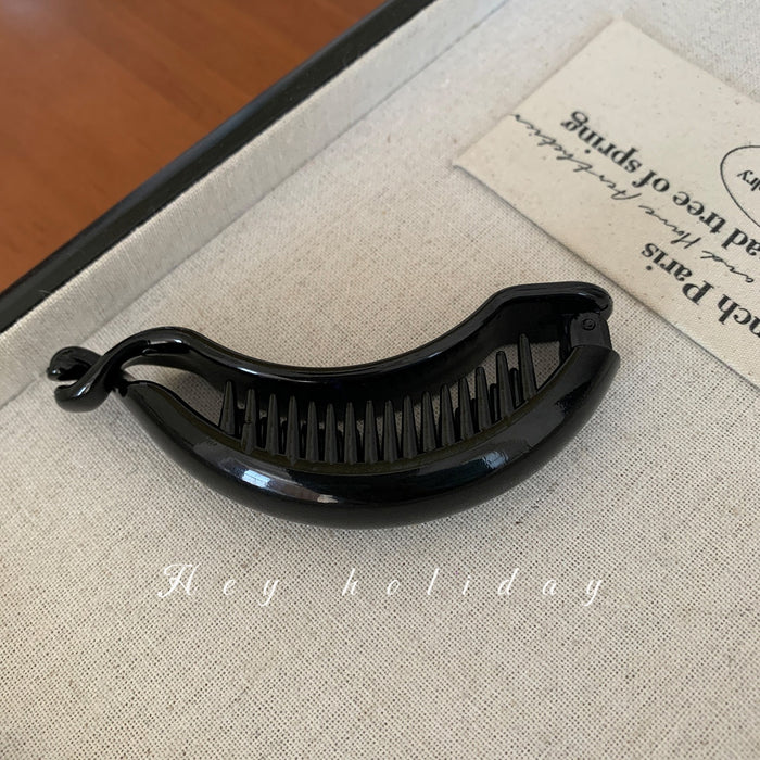 Wholesale Minimalist temperament, twisted hair clip, hair clip at the back of the head, ponytail buckle, high-end one line grab clip hair accessory