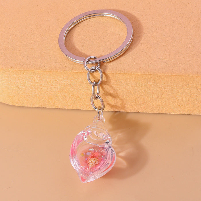 Wholesale Creative glow-in-the-dark conch keychain