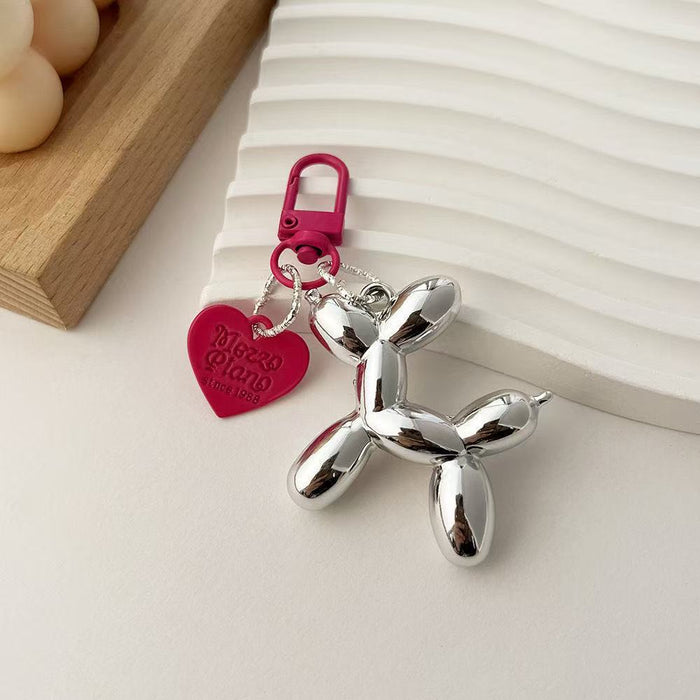 Wholesale Heart Balloon Dog Keychain Dark Cool Bag Pendant