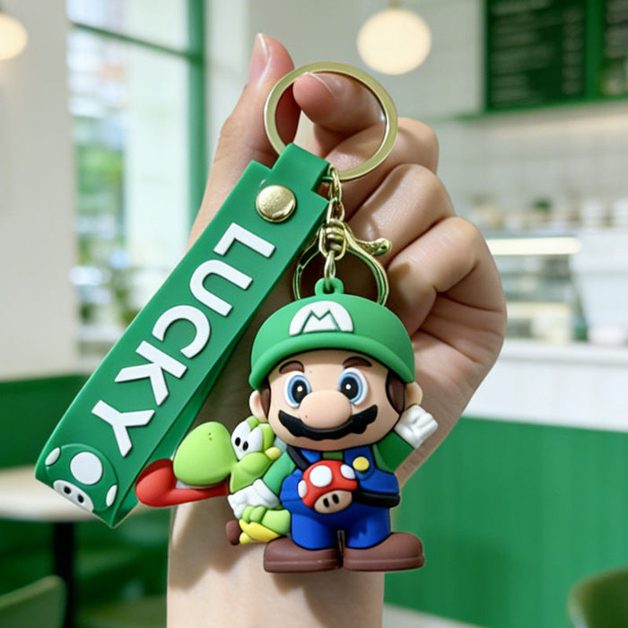 Wholesale Silicone PVC Keychain Skateboard Cartoon Design Bag Charm Gift MOQ≥2