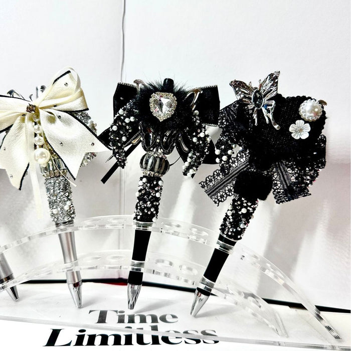 Wholesale Dark Bow Moon Bead Pendant DIY Decorative Accessory for Bag Charm