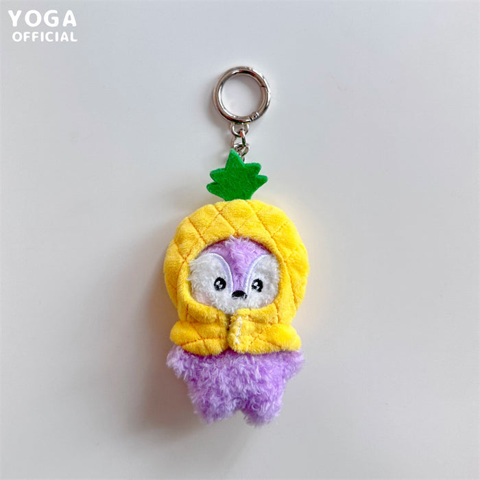 Wholesale Cute Cartoon Fruit Headband Series Plush Pendant Keychain JDC-KC-ZhangX004