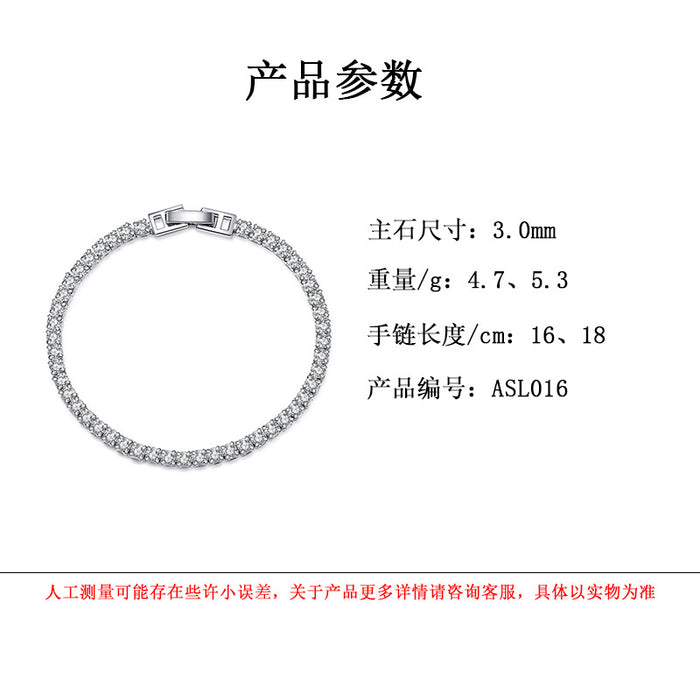 Wholesale Diamond-Set Contion Tennis Bracelet - Stylish Cubic Zirconia Cuff for Women - Boutique Resale
