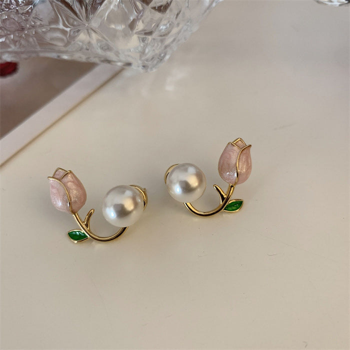 Wholesale New flower earrings with a high-end feel