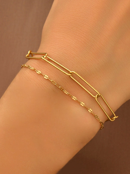 Wholesale Women S Gold Tone Stainless Steel Heart Imitation Pearl Necklace And Bracelet Set Fashion Accessory