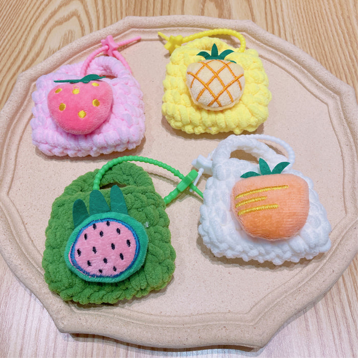 Wholesale Handmade Crochet Fruit Keychain - Cute Pineapple Coin Purse MOQ≥2