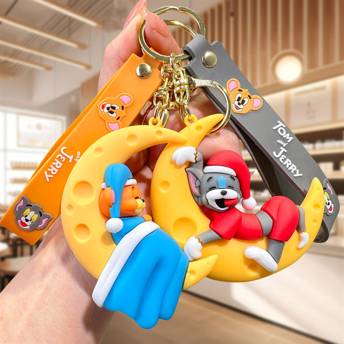 Wholesale PVC Cartoon Doll Keychain JDC-KC-BaoDou011