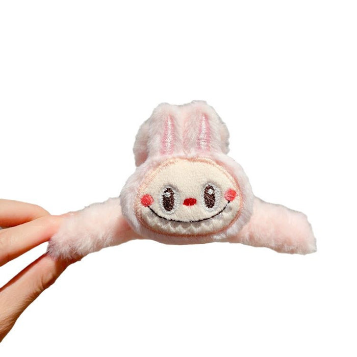 Wholesale Plush Hair Clip Furry Large Cartoon Hair Clip on the Back of the Head Internet Celebrity Hair Clip Headband Bangs