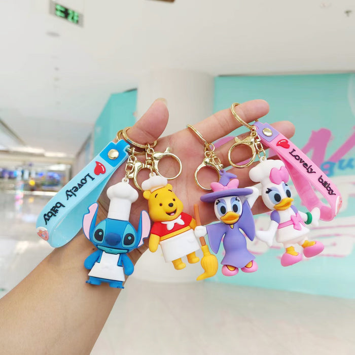 Wholesale Cartoon Doll Keychain Pendant Cute Couple Bag Pendant Keychain JDC-KC-HuJian007