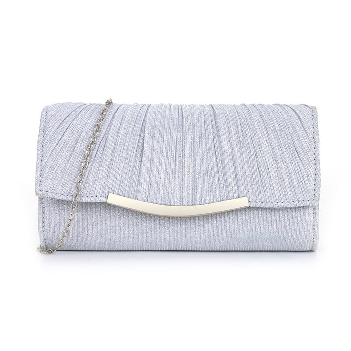 Wholesale cocktail purse pleated banquet bag chain shoulder bag