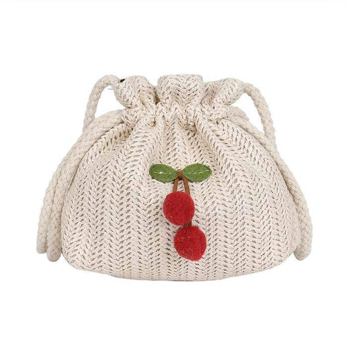 Wholesale Straw Bucket Small Bag Women JDC-SD-PuHui010