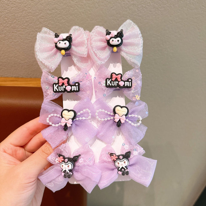 Wholesale Acrylic Bow Yarn Cartoon Children's Hair Clip JDC-HC-Hengy007