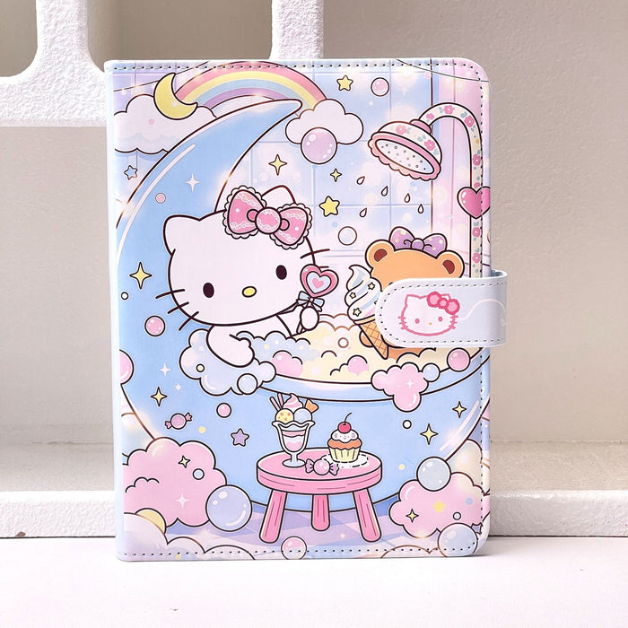 Wholesale Cartoon Cat Family A5 Loose-Leaf Notebook PU Cover Full-Color Diary Journal