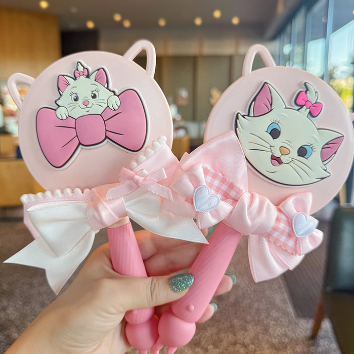 Wholesale Cartoon cat handheld makeup mirror