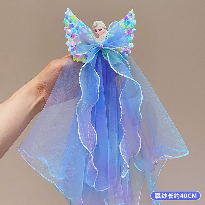 Wholesale Pawl Veil Snow Princess Crown Headwear Hairpin Baby Flower Hair Accessories Hairpin