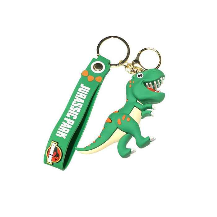 Wholesale Trendy Dinosaur Keychain Toy Metal Cartoon T-Rex Charm MOQ≥3