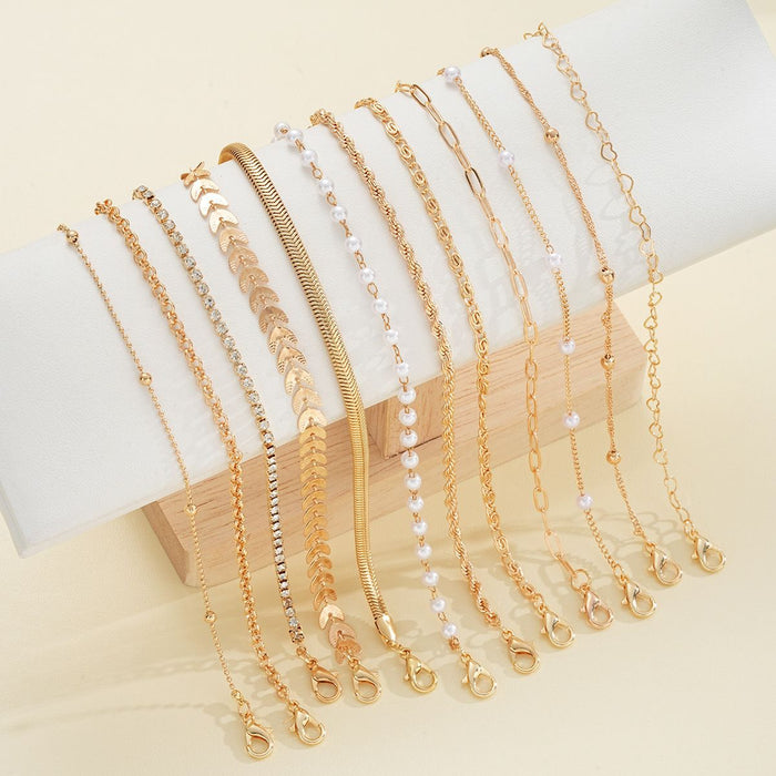 Wholesale Beaded Chain Twisted Bracelet