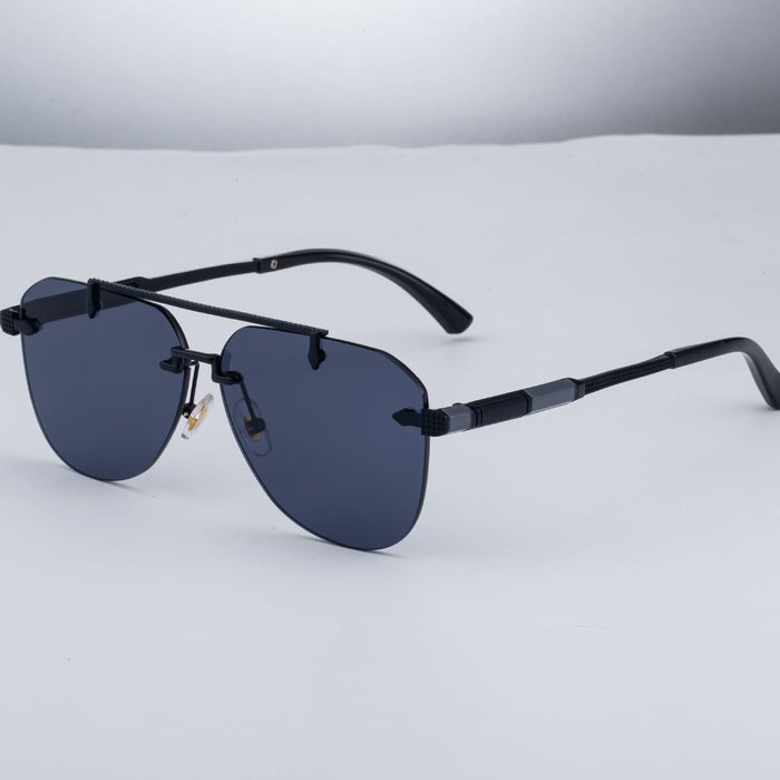 Wholesale New Fashionable Frameless Sunglasses with Personalized and Trendy Double Beam Sunscreen Sunglasses