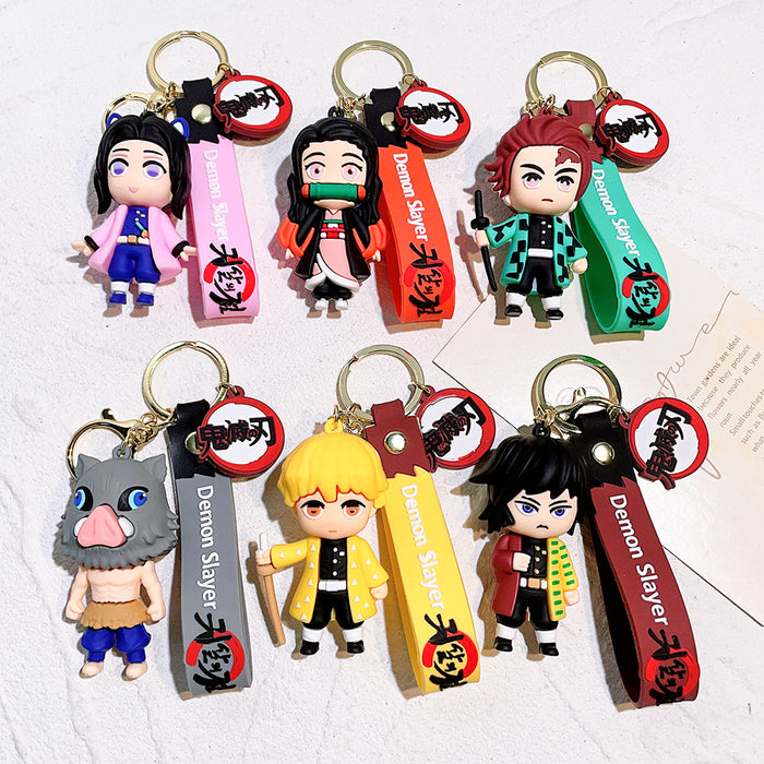 Wholesale Cartoon Doll PVC Keychain JDC-KC-Qiwei006