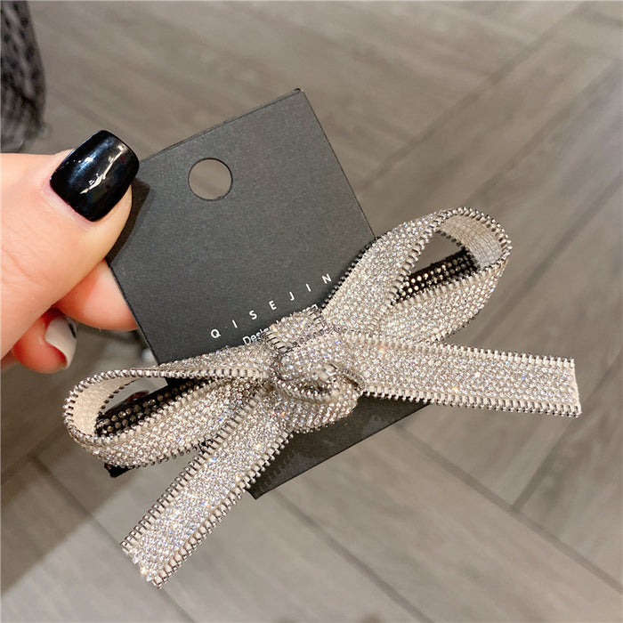 Wholesale Rhinestone Crystal Hairpin Hairpin Hair Ring Girl Top Clip Back Head Headdress