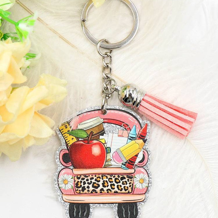 Wholesale 2024 School Supplies Acrylic Keychain JDC-KC-XiaoYan003