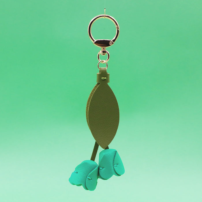 Wholesale tulip keychain cute personality car key bag pendant