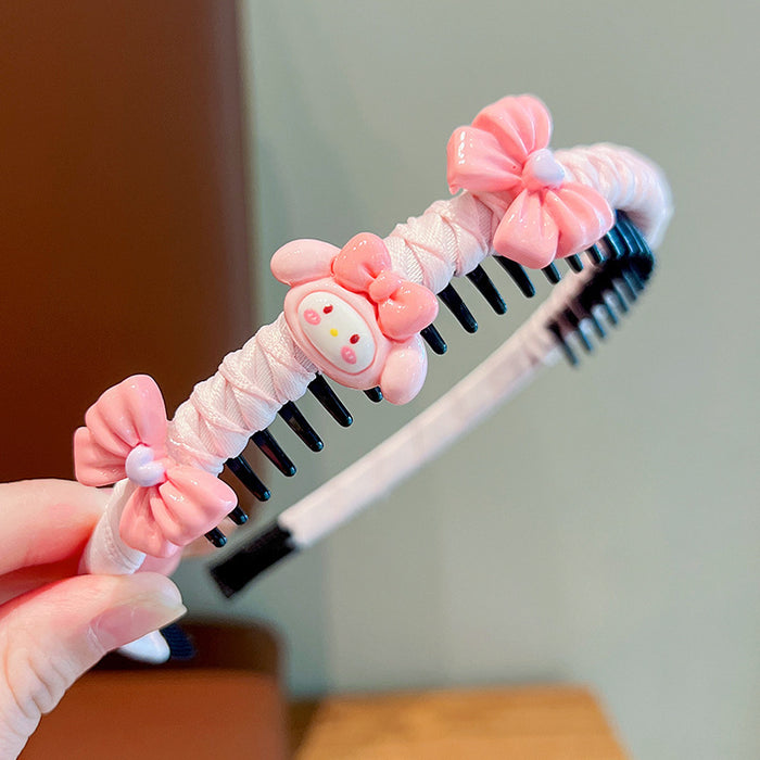 Wholesale Children' s Fringe Hair Artifact Headband Little Girl' s Headwear Cartoon Hair Hoop Baby' s Hair Girl' s Hair Accessories Non-Slip