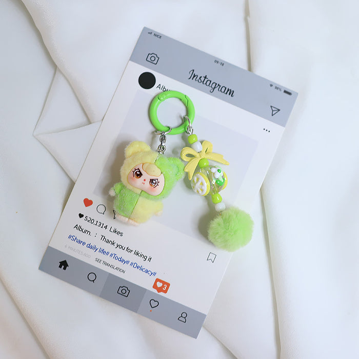 Wholesale Cute Color-Blocking Plush Doll Accessory Cute Ornament Pendant