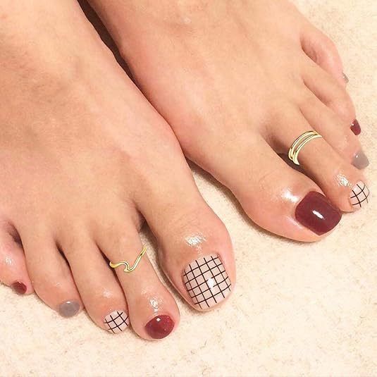 Wholesale Sexy Carved 12 Piece Foot Ring Set with Simple Opening and Adjustable Foot Ring Set