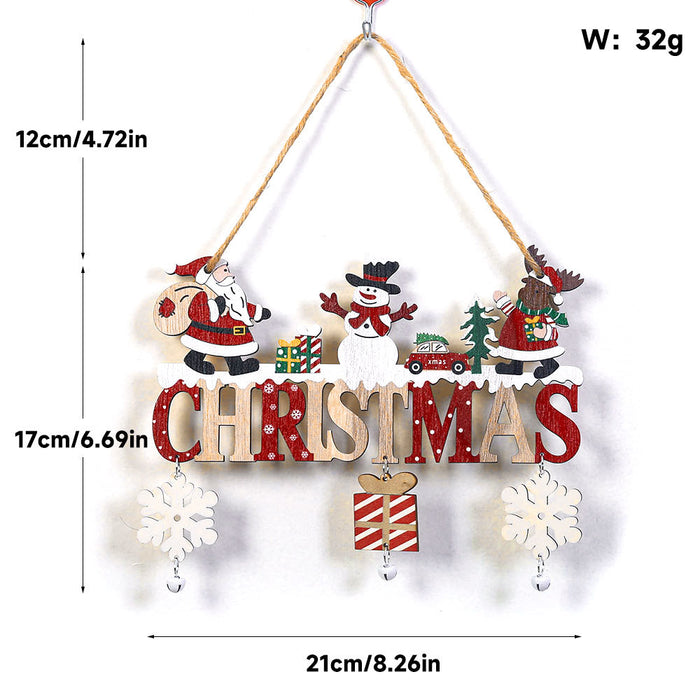 Wholesale Wooden crafts hanging signs for party Christmas decorations