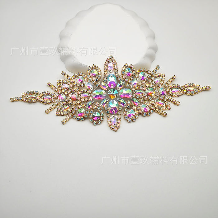 Wholesale DIY colorful rhinestone clothing accessories