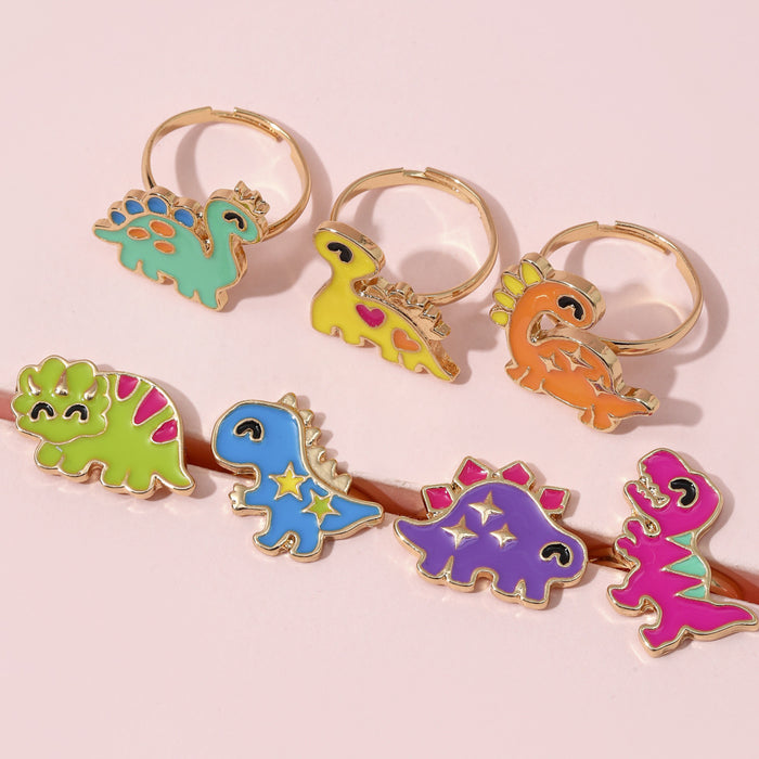 Wholesale Children's Ring Sense Girls Cartoon Dinosaur Ring Finger Ring