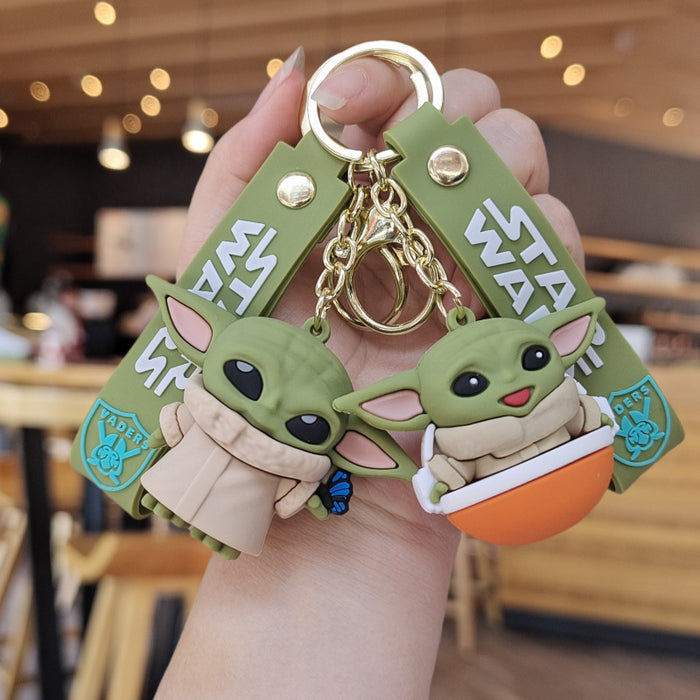 Wholesale Cartoon Silicone Doll Keychain JDC-KC-ZhuoRan027