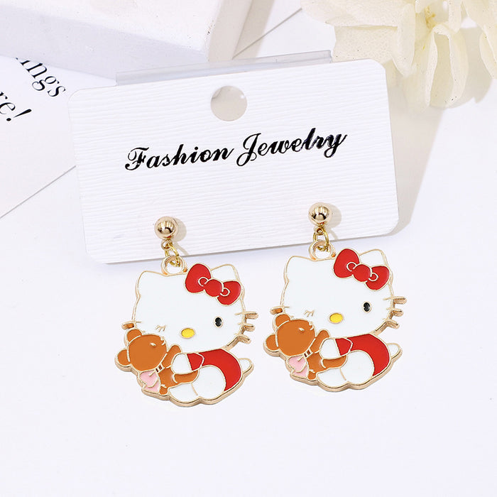 Wholesale S925 Silver Cartoon Earrings Flower Design Fashion Accessory Gift MOQ≥2
