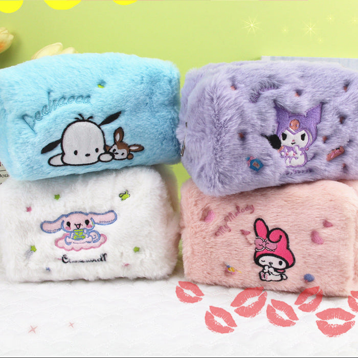 Wholesale Large Capacity Cartoon Plush Stationery Bag