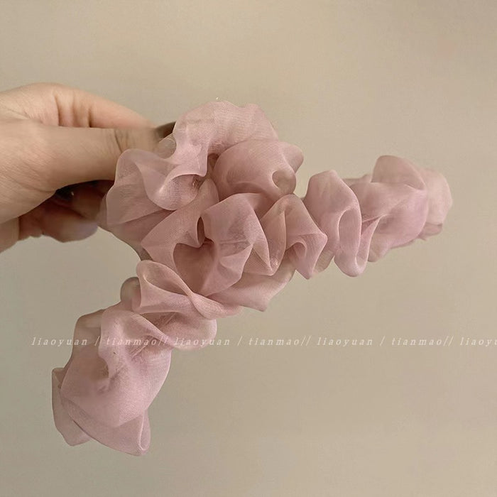 Wholesale Hair volume ~ summer mesh hairpin female back of head temperament plate hair grip large shark clip